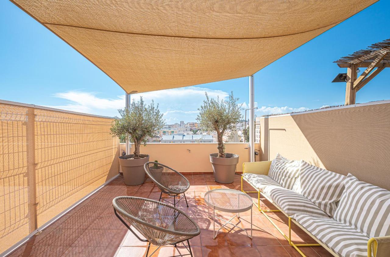 Malaga Centro Terraza Rosaleda Apartamento Exterior foto