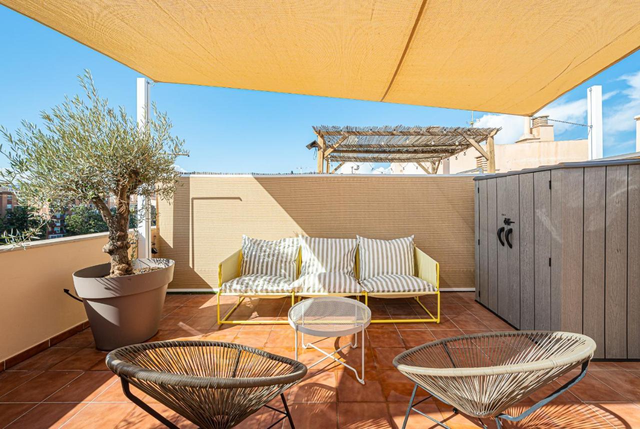 Malaga Centro Terraza Rosaleda Apartamento Exterior foto